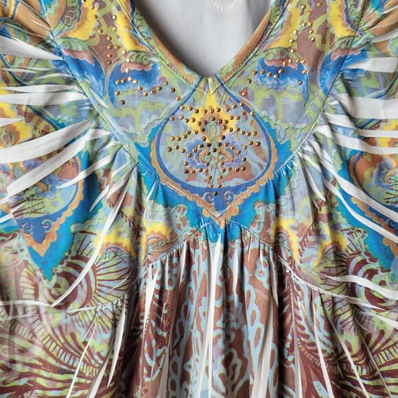 Unity World Wear Bohemian V-neck Tunic - Picture 2 of 9